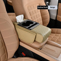 Car Armrest Box Booster Mat, Car Center Armrest Box Mat, Tissue Box Storage Bag, Cup Holder, Four-in-one